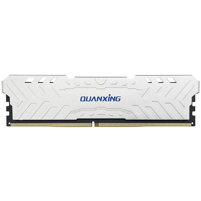 Quanxing DDR4 3200MHz Desktop RAM 8GB Heat Sink Single Module Overclocking Support High-Speed Stable Compatible Gaming Office Memory Upgrade H3200
