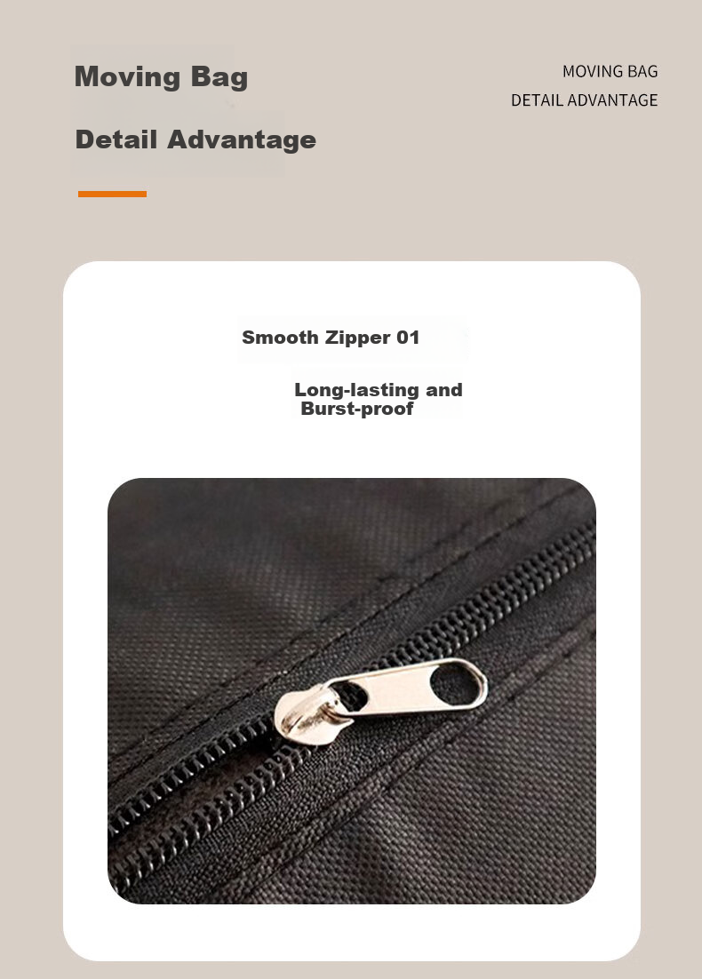 Pangdaidai Large Capacity Moving Luggage Bags Packing Bags for Clothes And Quilts Storage, 3 Pieces, Non-Woven Fabric, 80*57*26cm 3