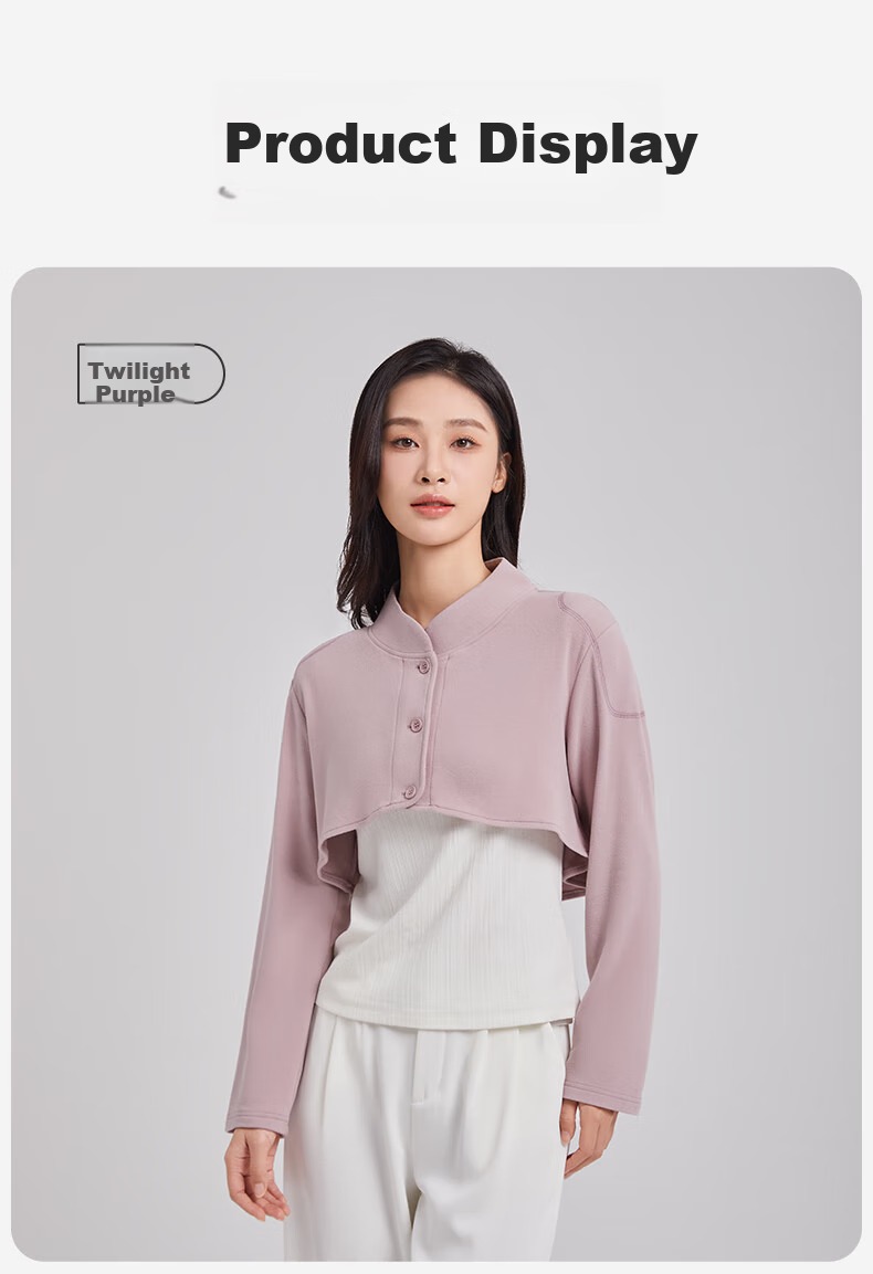 Shiyuejiejing Maternity Vest for Autumn And Winter, Postpartum Warm Sleepwear, Shoulder And Neck Protection, Nursing Shawl, Twilight Purple, Size L 12