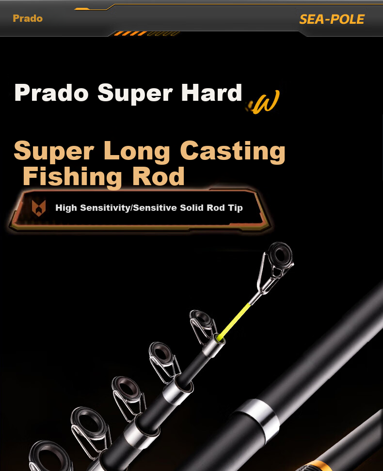 Weilianmeng 3.6-Meter Pulaodu Sea Rod Set, Ultra-Hard Casting Rod, Long-Distance Casting Rod, Sea Fishing Rod, Carp And Bighead Carp Rod, Sea Rod, Spinning Rod, Fishing Tackle 1