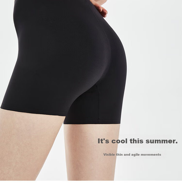 Dushiliren 2-Pack Four-In Safety Shorts for Women, Pure Cotton Inner Lining Leggings, Summer Ice Silk Seamless Panties, 2026 New Anti-Chafing Desig 16