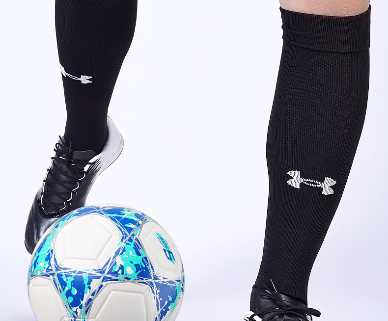 Under Armour Football Socks Long Tube Professional Summer Adult Non-Slip Thin Pair Heather Gray One Size (40-43) 1