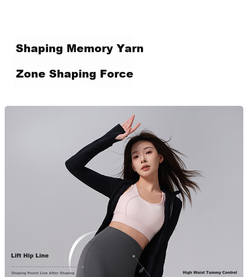 Guniangjia [Liu Haocun's Choice] Shark Leggings for Women, High-Waisted Tummy Control And Butt-Lifting Shaping Yoga Pants, Nine-Point Capri Leggings 3