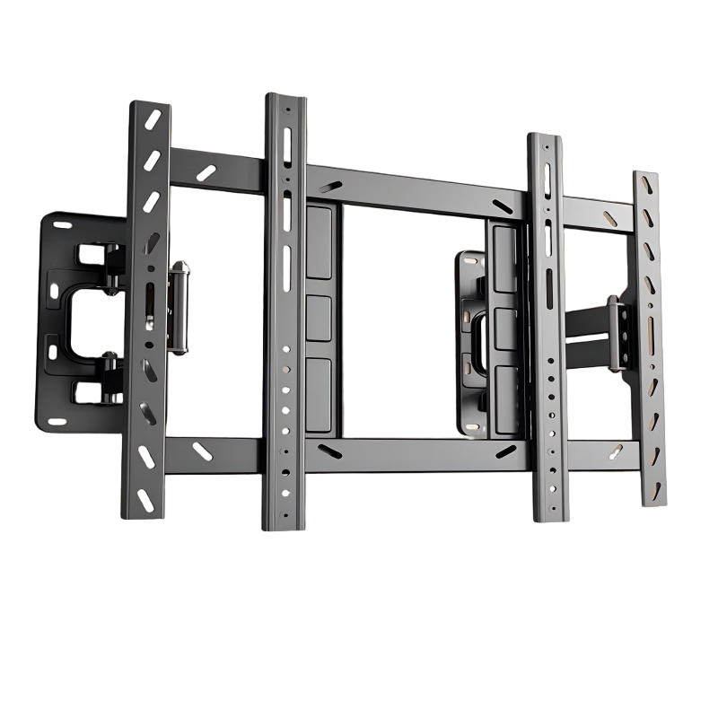 Beishi 60-120 Inch TV Wall Mount, Ultra-Thin Extendable Large Screen TV Bracket, Built-In Subwoofer, Compatible with 75/90/100 Inch TVs, Extendable TV Stand