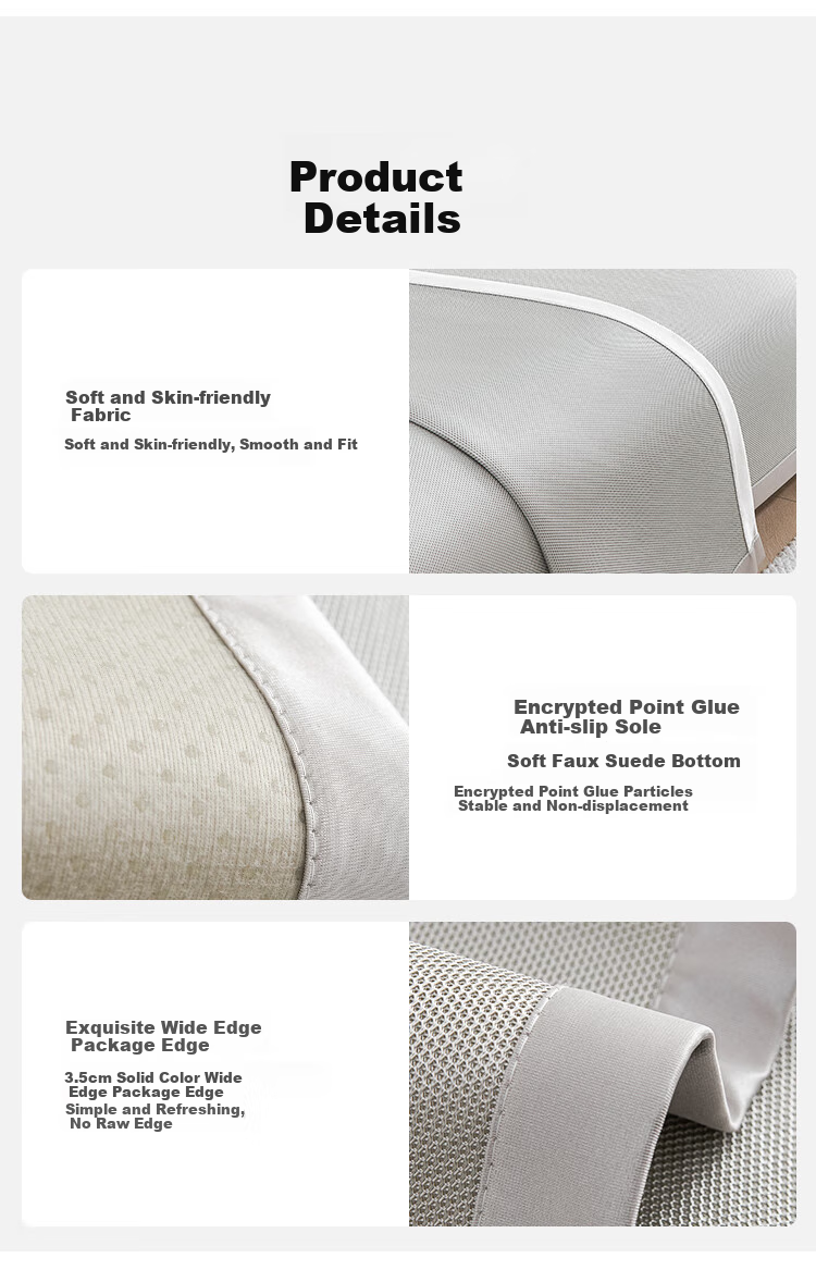 JD Original Ice Silk Sofa Cushion, Non-Slip Sofa Cover, Armrest Towel/Backrest, 70*70cm 11