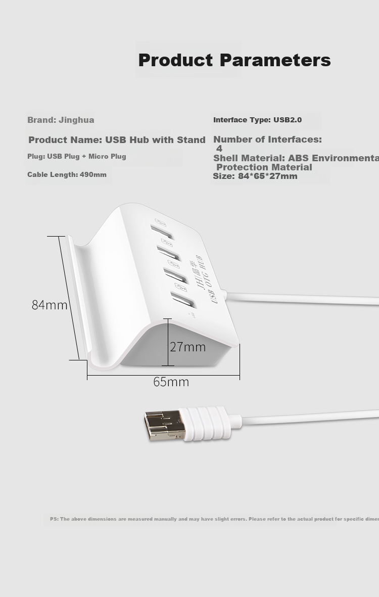 Jinghua Type-C External Sound Card, USB Hub with One-To Splitter, HUB Expansion Dock for Computer, Laptop And Desktop, Connects to 3.5mm Headphones And Speakers, Converter Head, Alloy N801 10