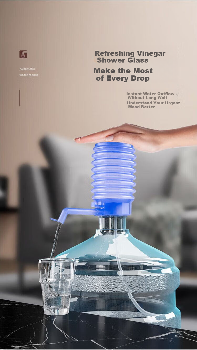 Maomiyoupin Hand-Operated Water Pump, Bottled Water Pressure Pump, Water Dispenser Pump, Mineral Water Pump, Manual Water Lifting Device 2