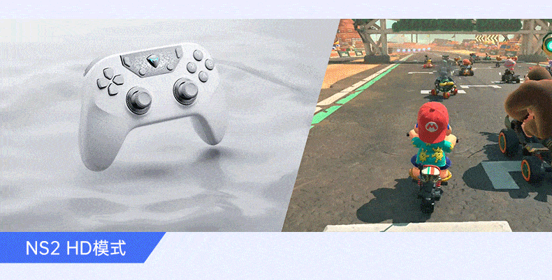 Mechanic F1 White Dual 8K Wireless Gaming Controller FPS Esports Ultra-Low Latency Large Grip Controller for Steam TV PC Online and PC Games CS2 Dota Shadow Blade Zero Gift 17