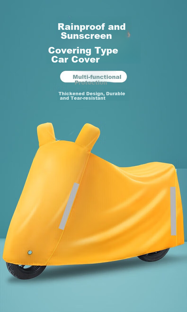 Boergai Electric Scooter Rain Cover, Full Coverage Cover for Electric Bikes, Motorcycle Sun Protection And Waterproof Raincoat, 3XL 1