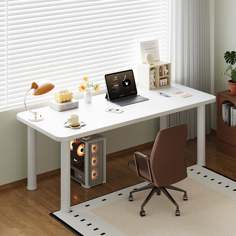 Yicainianhua Computer Desk, Desktop Home Gaming Table, Office Desk, Tool-Free Installation, Study Writing Desk, 1848