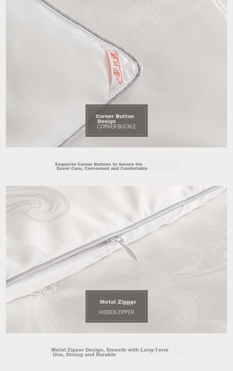 Hengyuanxiang 100% Natural Silk Comforter [1 Jin Filling] All-Season Spring And Autumn Quilt 2x2.3m Approximately 5 Ji 7