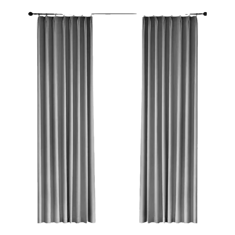Ali High-Precision Blackout Finished Sunshade Heat Insulation And UV Protection Curtain, Hook-Style Premium Gray, 1.8m Wide * 2.4m High