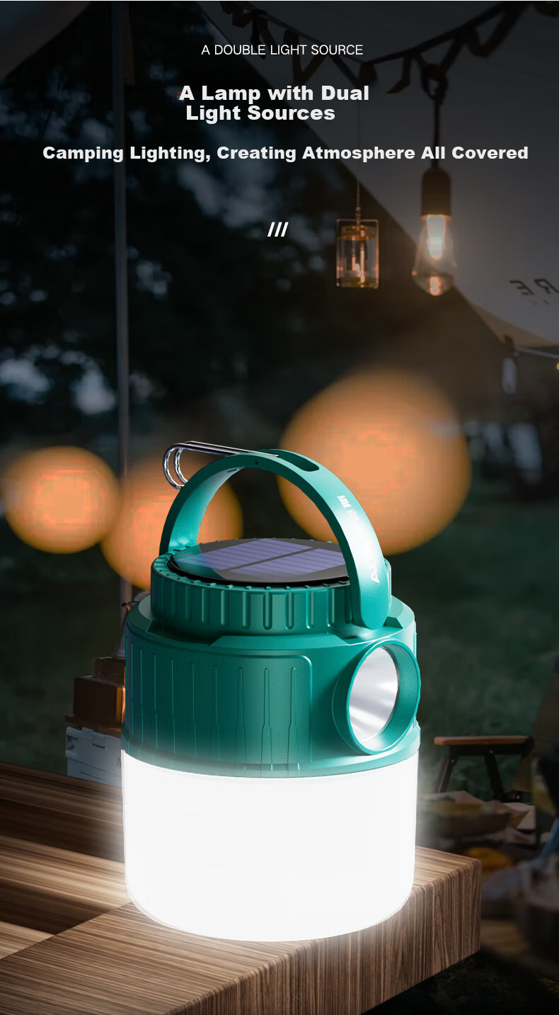 Aokesi Solar Camping Light, Long-Lasting Outdoor Rechargeable Illumination for Tents, Ambient Light for Night Markets And Stalls 2