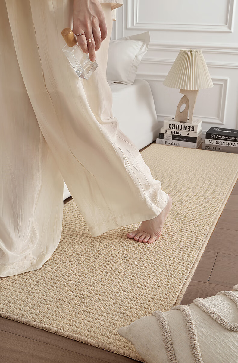 Dajiang Bedroom Bedside Rug, Wool Luxury High-End Feel, End-Of Carpet, Long Strip Front Carpet, 60x160cm 2