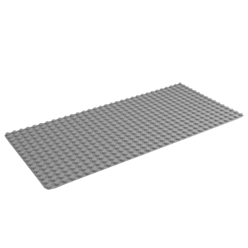 FEELO Compatible LEGO Large Building Blocks Toy Assembly Desktop Wall Accessories New Year Gift Birthday Baseplate Light Gray