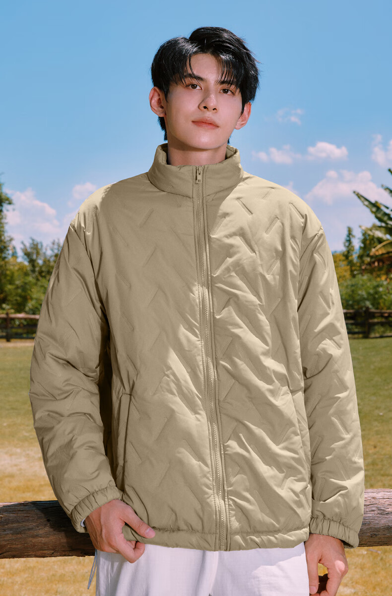 Baleno Men's Winter 2025 New Thickened Fleece Lined Short Cotton Padded Jacket Outdoor Windproof Stand Collar Coat 8