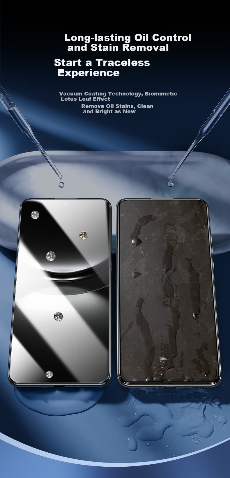 Baozou [2-Pack - Replacement Guaranteed] Tempered Glass Screen Protector for Huawei Nova 12/13, Full Coverage HD Anti-Fingerprint Shatterproof Anti-Drop Edge-To Glass Film for HUAWEI Nova 12/13 Smartphone 4