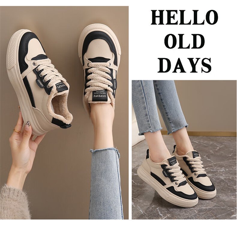 CARTELO Women's Casual Winter Fleece-Lined Sports Shoes Warm Cotton Sneakers for Pregnant Women 1668 Red Size 40 17