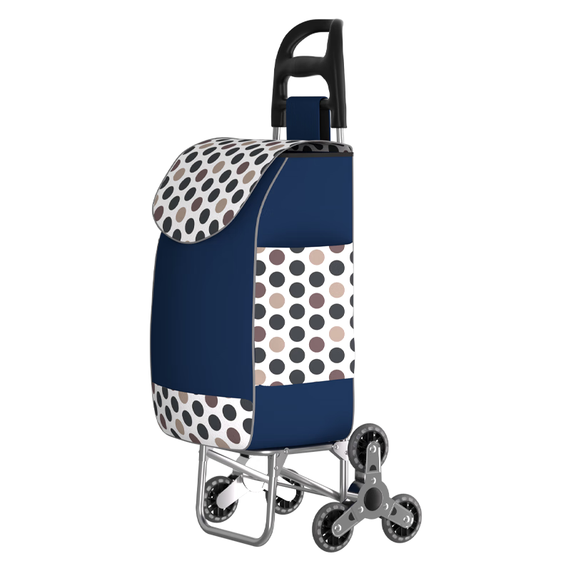 Xinyue Changhui Grocery Shopping Cart Foldable Handcart Small Trolley with Ladder Climbing and Telescopic Handle