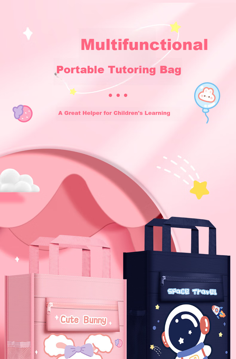Licao Tutoring Bag, Tutoring Package, Handbag for After-School Classes, Book Bag for Elementary Students, Art Supplies Bag, Children's Handbag, Essential for Learning, Regular Panda Desig 1