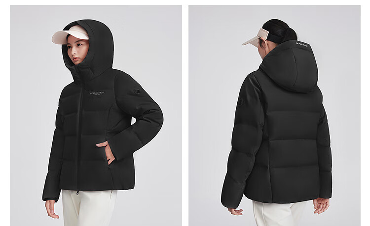 BOSIDENG 2025 Winter Quality Sports Thick Down Stand Collar Hooded Short Down Jacket B250246504 10