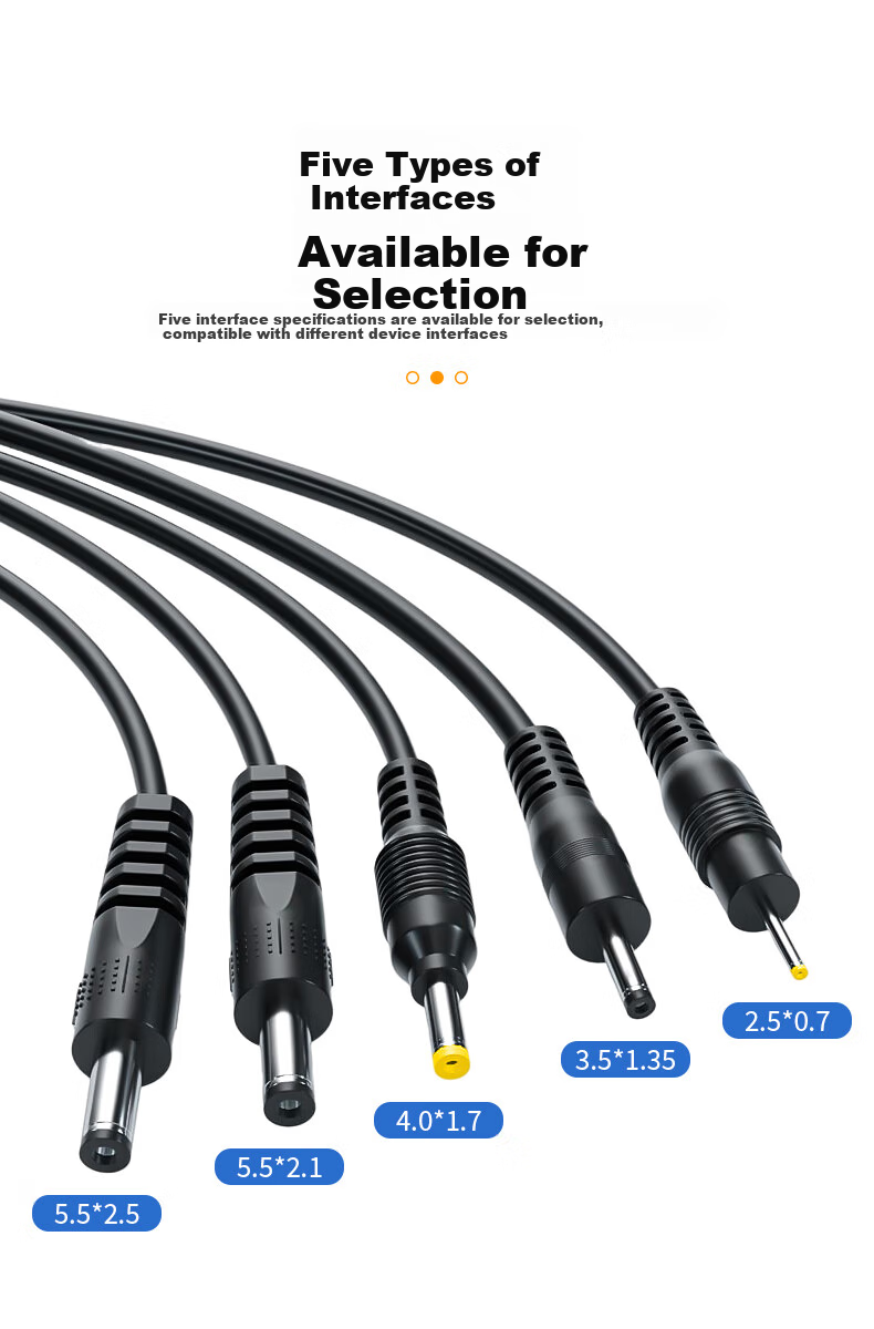 Sanlin Power Cable, USB to DC Round Hole Charging Cable, Adapter/Router/Lamp Power Cord, 5V USB to DC 5.5*2.5*1 Meter, SL-20USB 3