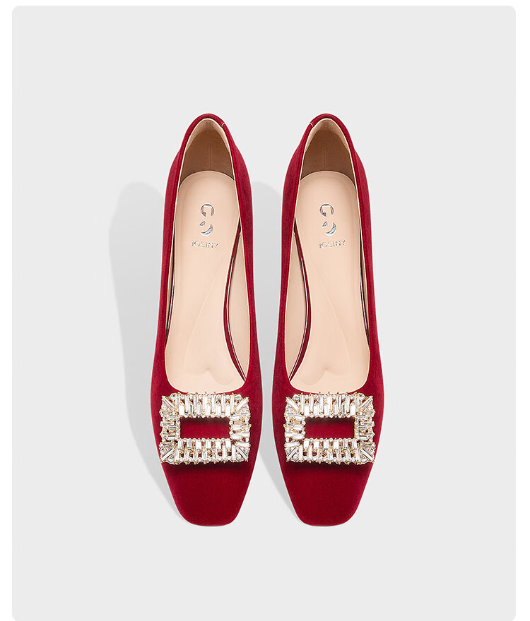 Zhuoshini Chinese Style Wedding High Heels 2026 New Red Xiuhé Bride Shoes Chunky Heel Comfortable Red Size 35 9