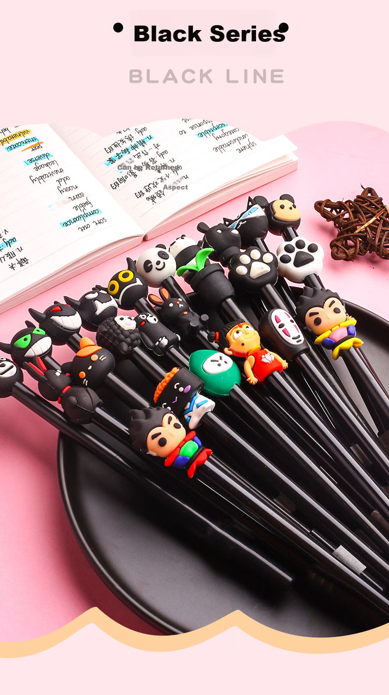Jinzhi 20 Cartoon Gel Pens, 0.5mm, Student Prizes, Blind Box Pens, Rewards for Middle And High School Students, Stationery Supplies, Graduation Gifts, Birthday Presents, Cute Creative Water-Based Pens 14
