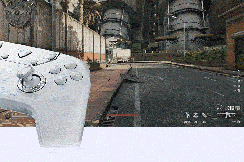 Mechanic F1 White Dual 8K Wireless Gaming Controller FPS Esports Ultra-Low Latency Large Grip Controller for Steam TV PC Online and PC Games CS2 Dota Shadow Blade Zero Gift 8