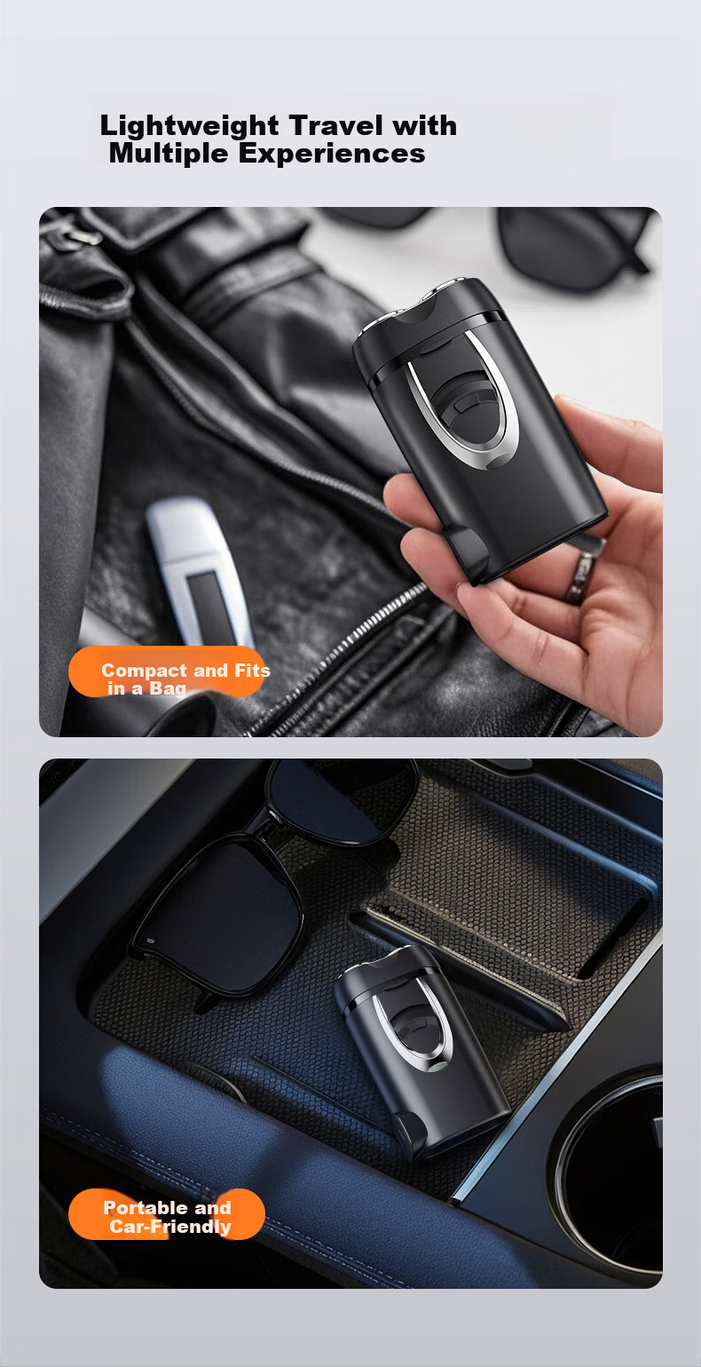 SINGFUN Electric Shaver for Men, Mini Portable Model, Double-Headed Straight Insert Beard Trimmer, Graduation Gift 14