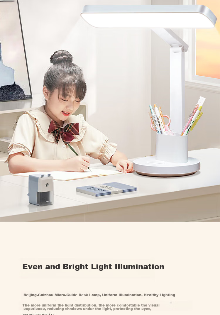 Jingqian Eye Protection Desk Lamp Student Study Lamp Children's Reading Desk Lamp Office Rechargeable Desk Lamp 6