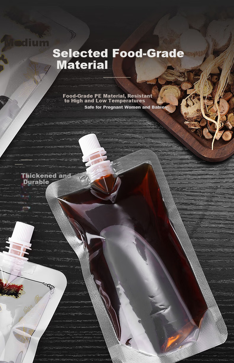 Yagao Disposable Chinese Herbal Medicine Packaging Bags, 250ml, 25 Pieces, Liquid Bags, Portable Chinese Herbal Medicine Sealed Bags 6