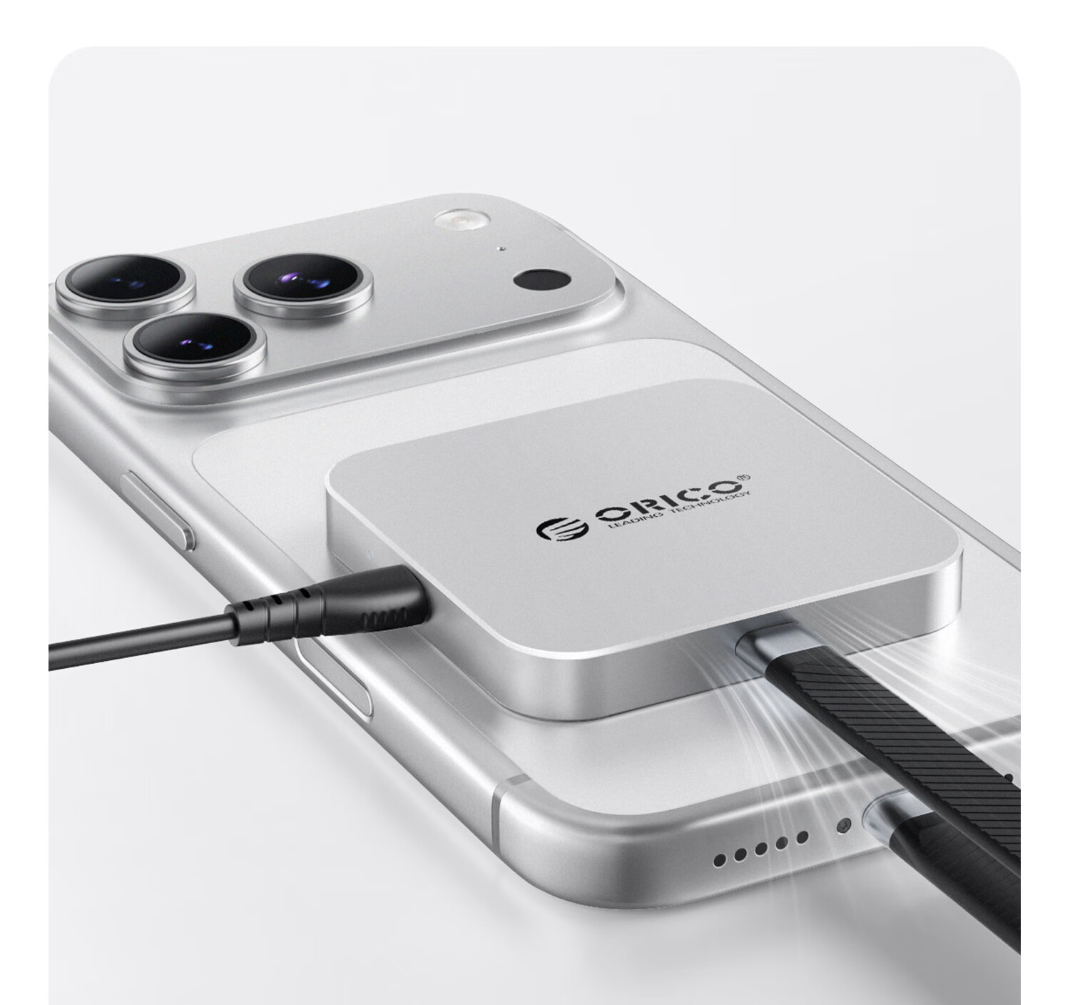 ORICO Magnetic M.2 NVMe 2230 SSD Enclosure Dock Type-C Expansion Dock HDMI Adapter for iPhone 17 Laptop iPad MG7 Orange 7