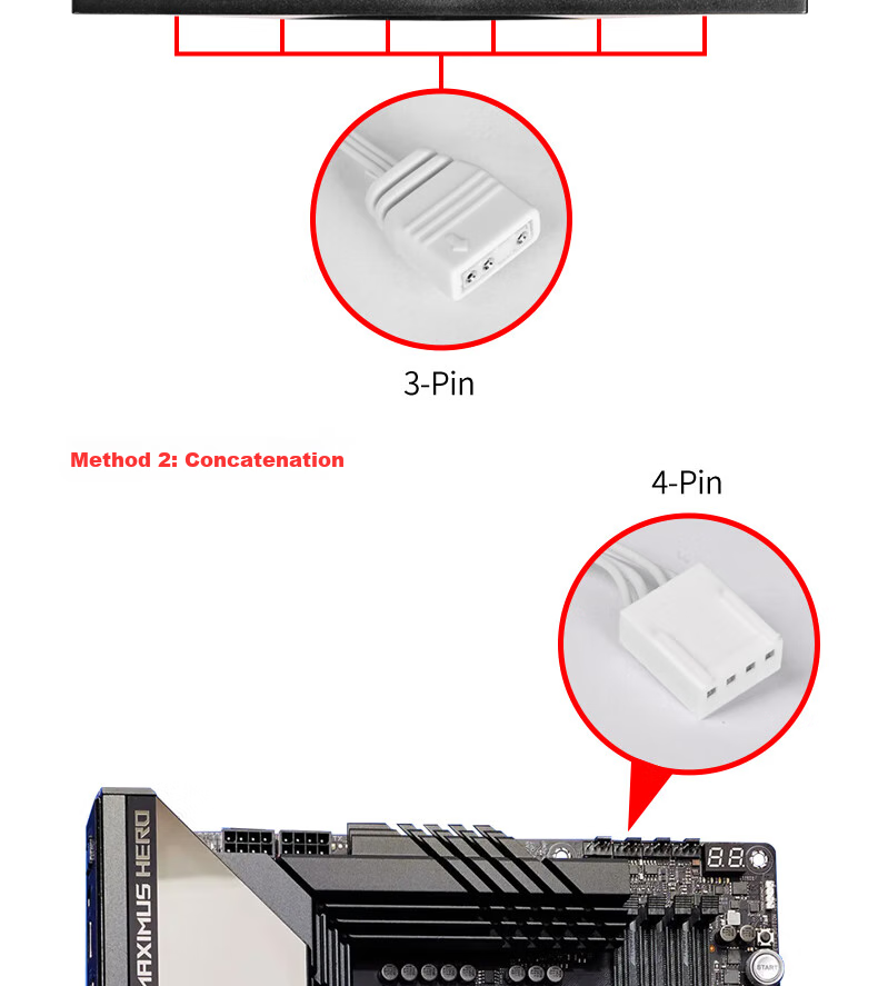 Wanjia Xingcii Pro Magnetic Building Block Fan, White Reverse Triple Pack, 12CM Water-Cooled Case Fan, Magnetic Wireless Splicing/ARGB Light Synchronization/PWM Temperature Control 7
