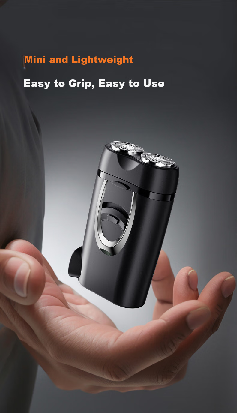 SINGFUN Electric Shaver for Men, Mini Portable Model, Double-Headed Straight Insert Beard Trimmer, Graduation Gift 6