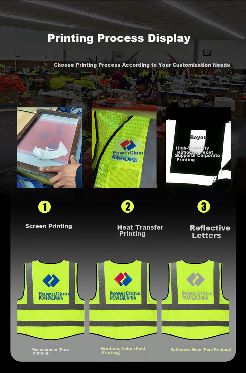 Boyou Reflective Vest, High-Visibility Multi-Pocket Construction Work Vest, Safety Emergency Rescue Warning Vest, One Size Fits All 5