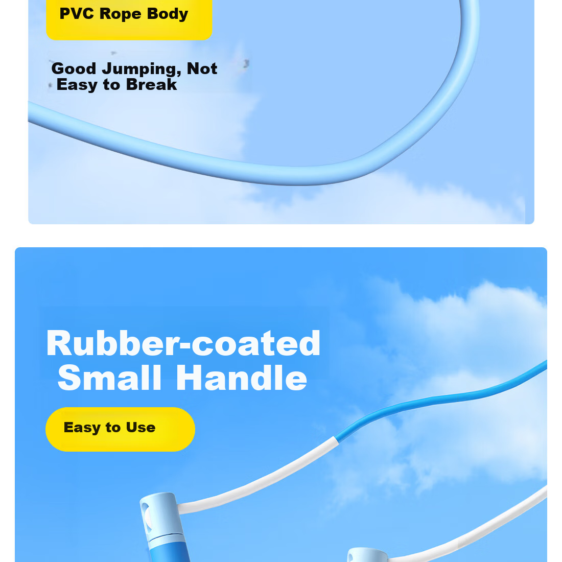 Yuedong Jump Rope for Primary School Students, Exam-Specific for Ages 6-12, Sold by JD, Speed Jump Rope for Middle School Entrance Exam, Student Use 24