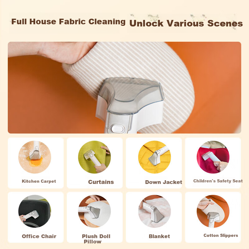 Yili [Heavy-Duty] Fabric Sofa Cleaning Machine for Bedding, Carpet, Curtains, All-In Cleaning Device with Spray, Suction And Washing Functions, Multi-Functional Household Appliance for Professional Cleaning, Brand Appliance 6336