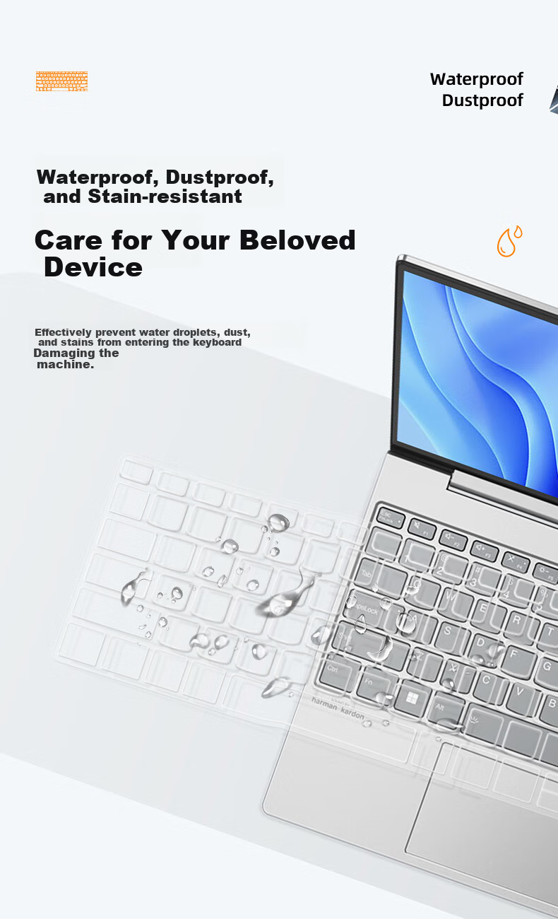 Jiasu Lenovo ThinkBook X 2025/24 Keyboard Cover, 13.5-Inch Laptop Keyboard Protective Film, Keyboard Dust Cover, Highly Transparent Invisible (Touch Version) 2