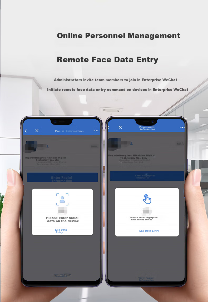 Qiyeweixin Hikvision Co-Branded Facial Recognition Attendance Machine, Real Voice No-Touch Check-In Device, Remote Multi-Store Management, One-Click Report Generation WX23S 5