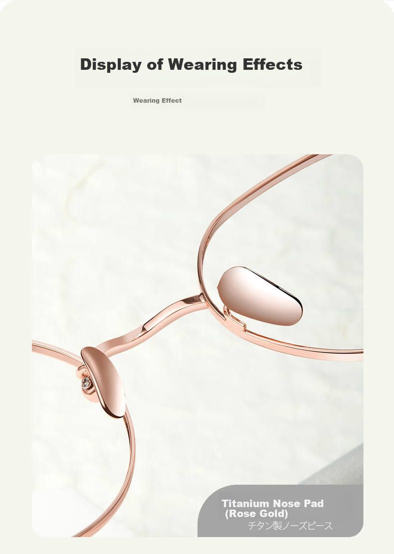 Yanjingbang Titanium Metal Anti-Pressure Mark And Non-Slip Nose Pads, Bridge And Eyeglass Frame Accessories 10