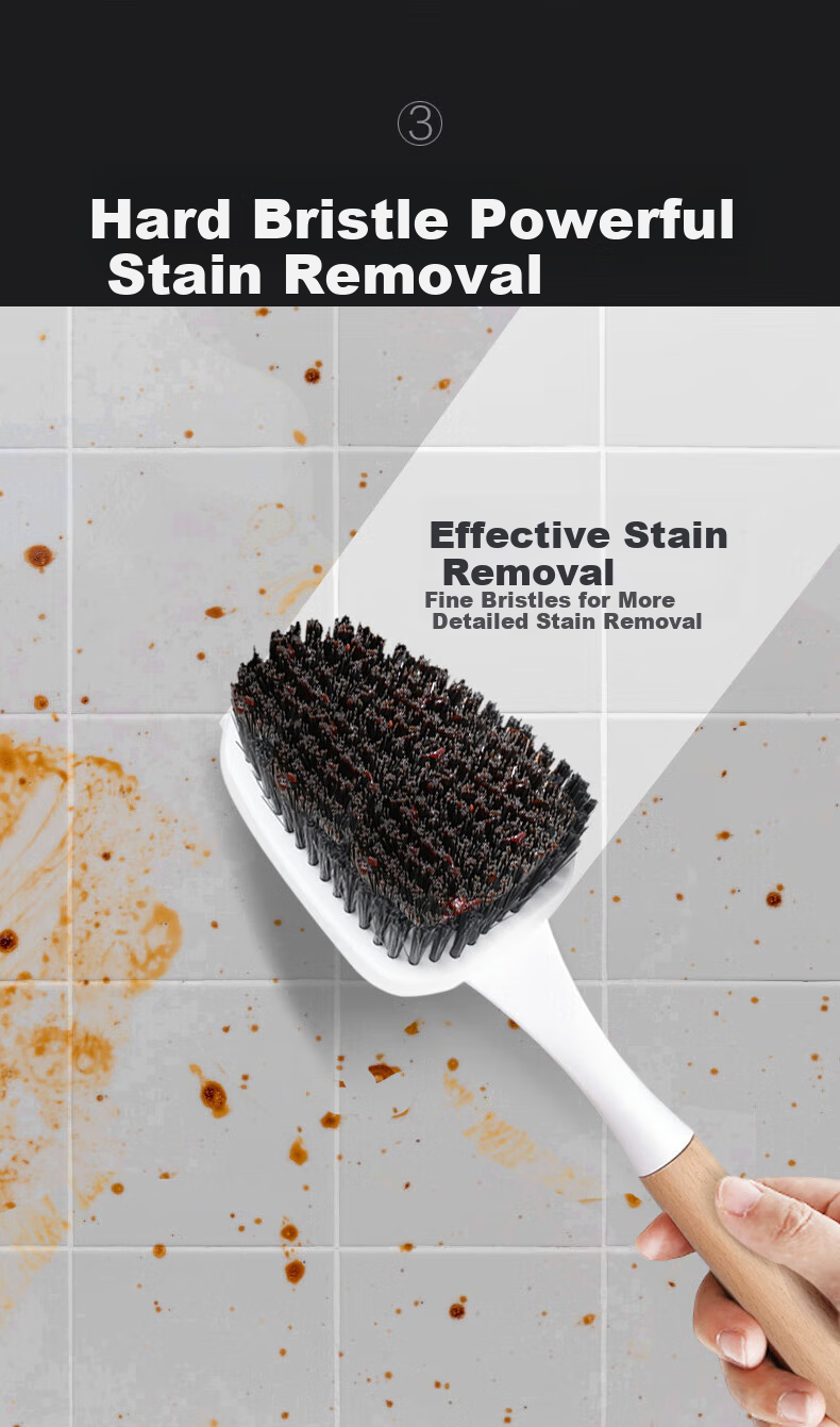 Dawei Floor Brush Cleaning Tool Bathroom Crevice Brush Triangle Brush Head Multi-Functional Cleaning Brush for Bathroom Walls K10 4