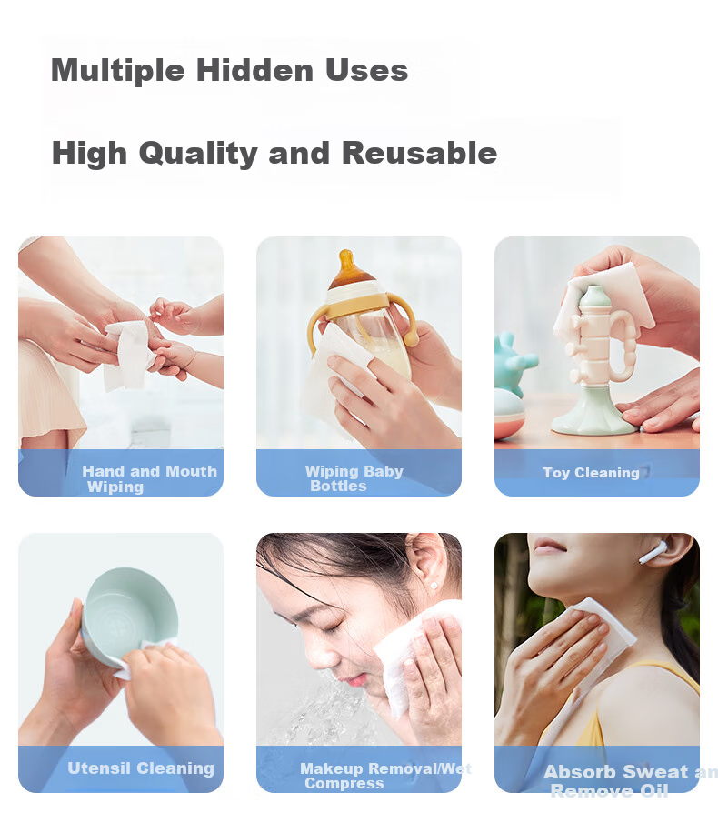 Deyou Baby Soft Wipes, Disposable Face Towels, Wet And Dry Use, Thickened Facial Cleansing Wipes, 80 Sheets * 18 Packs, Bear Patter 10