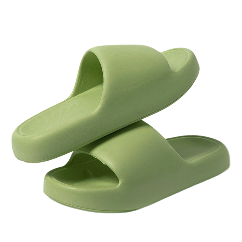 XGGC Summer Kids Slip-On Sandals Parent-Child Indoor Home Thick Sole Non-Slip Bathing Boys Girls Outdoor Green Size 28-29