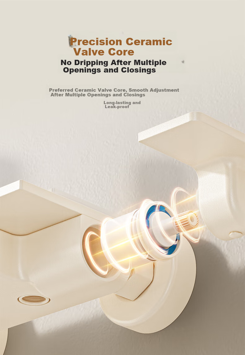 Micoe M3+Pro Thermostatic Shower Set Four Seasons Bathroom High-Pressure Shower Head Milk White 11
