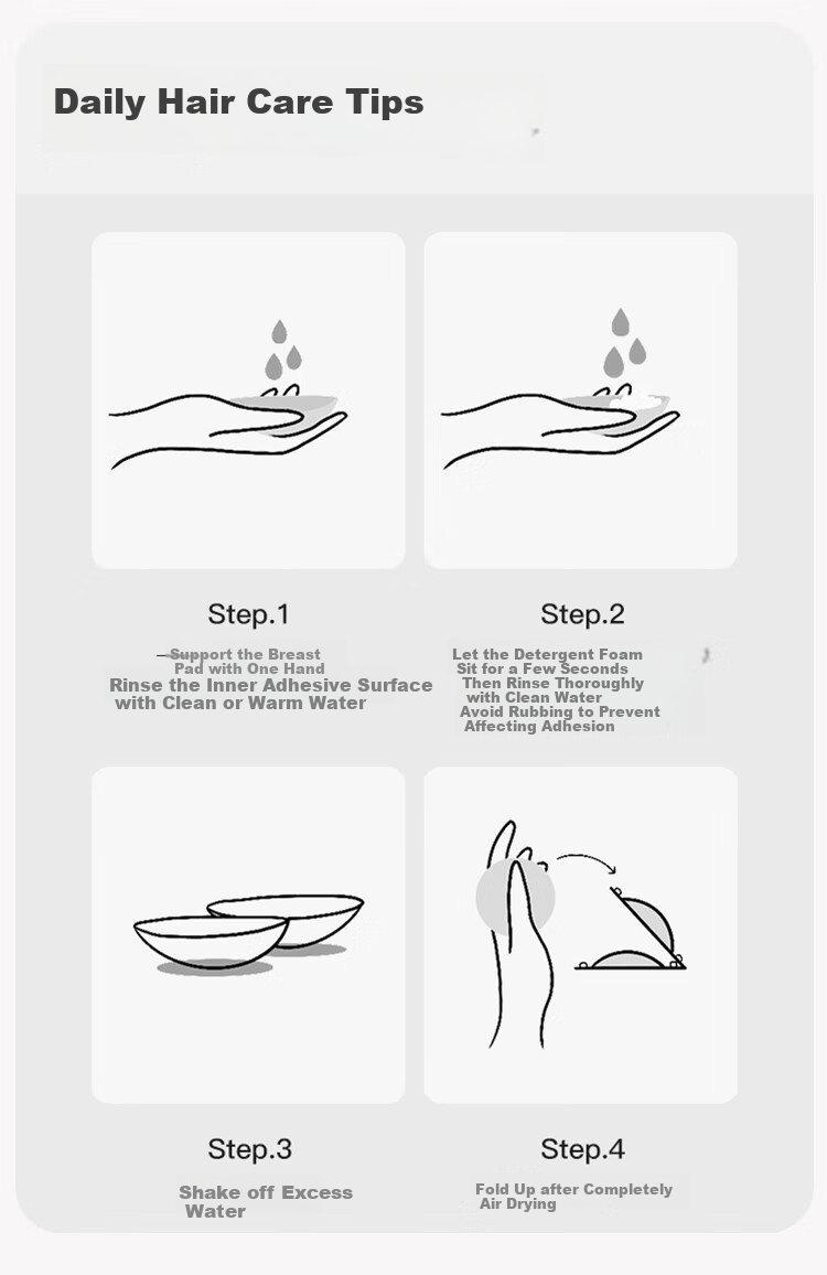 Dushiliren 3 Pairs of Breast Pads for Women, Silicone Lift Bra, Wedding Dress Push-Up Invisible Seamless Underwear, Anti-Slip And Anti-Nipple Show Pads 9