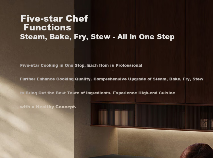 Mijia Xiaomi Smart Multi-Function Steaming, Baking, Frying And Stewing Machine 28L, Variable Frequency Microwave Oven Air Fryer Steamer Oven, Ceramic Inner Pot, Steam Exhaust Outside, First-Class Energy Efficiency P1 16