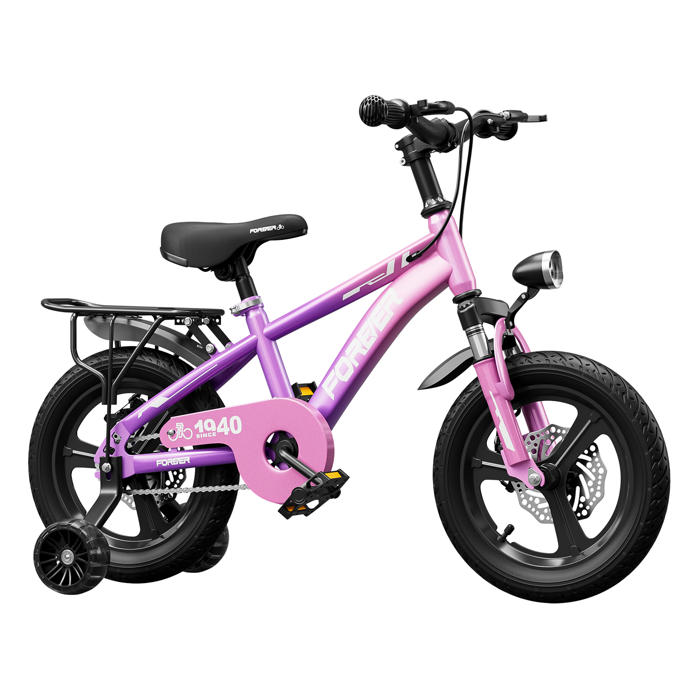 FOREVER Kids Bicycle with Training Wheels 16-inch for Children Ages 3-10