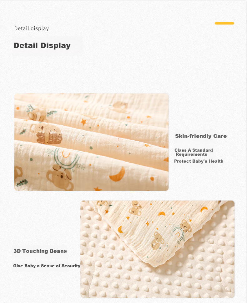 Tongyan Baby Swaddle Blanket, Spring And Summer Pure Cotton Anti-Startle Sleeping Bag, Newborn Baby Wrap Blanket, Quilted Blanket, Blue Elephant Patter 11