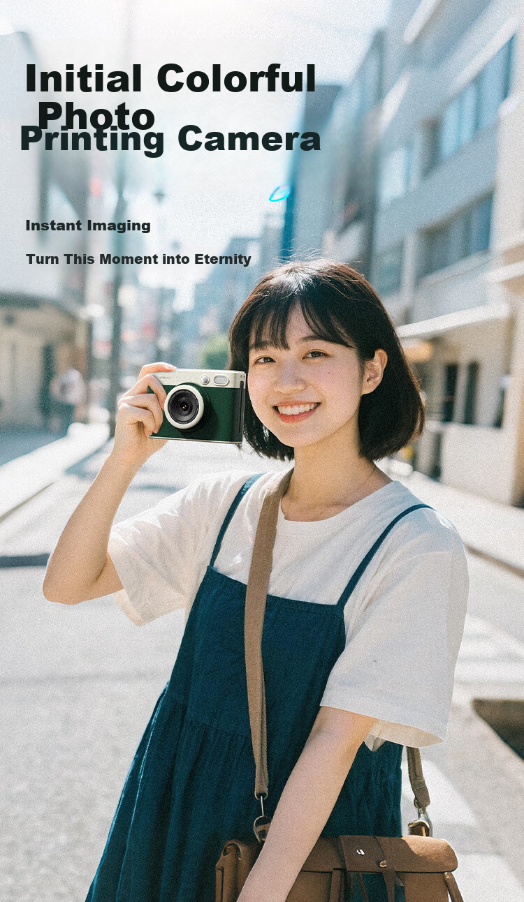 Chuzhao D1Pro Instant Camera, Student-Specific Photo Printer, Retro Portable Instant Camera with Storage, Birthday Gift for Boyfriend 1